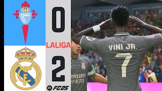 CELTA DE VIGO vs REAL MADRID  LA LIGA 20242025  JORNADA 10  EA SPORTS FC 25 [upl. by Llevert]