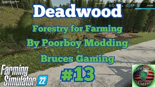 FS22Deadwood Update 13 Forestry for FarmingLive 18 PoorboyModding [upl. by Einahc]