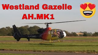 Gazelle Helicopter Start and Take Off [upl. by Oine]