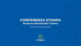 Conferenza stampa  Riunione Ministeriale G7 sul Turismo [upl. by Corso]