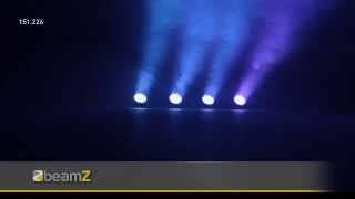 BeamZ FlatPAR 154x 10mm RGBW LEDs IR DMX 151226 [upl. by Ekul]