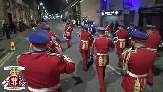 Downshire Guilding Star FB  Castlederg Young Loyalists FB Parade 2024 [upl. by Rellia]