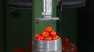 Tomato Vs 150 Ton Hydraulic Press 🍅 shorts hydraulicpress tomato crushing viral [upl. by Kirkpatrick862]