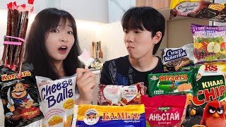 МОНГОЛ АМТТАН ИДЛЭЭ  Try Mongolian snack🥰 Хаан чипсийн Fanууд болов😭 with ичимхий залуу🤭 [upl. by Suhcnip85]