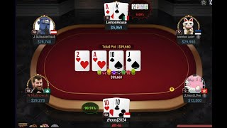 40kNL Limitless Vs Davyjones922 Vs LLinusLL0ve Vs Sunni92 Vs Markkos Ladev  High Stakes Poker [upl. by Ydok217]