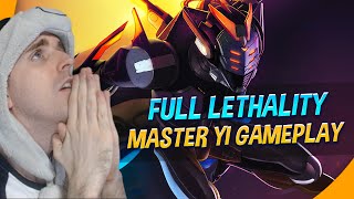 FULL LETHALITY MASTER YI GAMEPLAY  COWSEP GAMING [upl. by Ocirrej111]