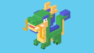 Unlocking The Lucky “JADE DRAGON” Character In The “CHINA” Area In CROSSY ROAD 🐉 [upl. by Gaudette510]