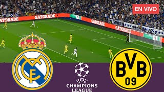 Real Madrid vs Borussia Dortmund EN VIVO Champions League 2425 Partido completo  Videojuegos [upl. by Eiuqnimod]