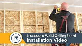 How To Install Trusscore PVC Wall and Ceiling Panels To Transform Your Garage [upl. by Brosine]