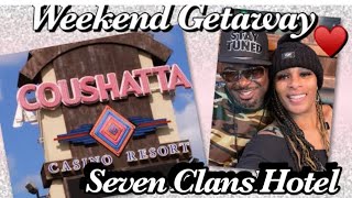 Seven Clans Hotel Room Tour Kinder Louisiana Coushatta Casino Surprise 7th Anniversary Getaway [upl. by Nehtan890]