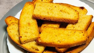 Cake Rusk Recipe  How To Make Cakes Rusk At Home  Bekry Style Cake Rusk Recipe by asjustcooking [upl. by Cirred]