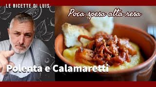 Polenta e calamari facile da fare Polenta con calamari [upl. by Franciscka942]