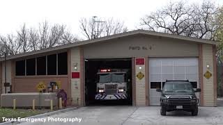 Fort worth Fire Department Tones  Scene Video Engine 4 responding to a Working Fire [upl. by Ellora]