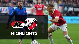 Highlights AZ  FC Utrecht  Eredivisie [upl. by Kleper]