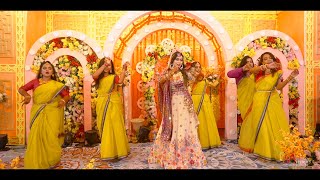 Bride Holud Dance Performance  Jalebi baby  Holud  Haldi Night S A Vision [upl. by Nanci296]