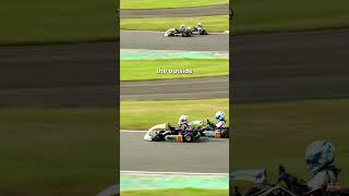 Cadet Kart Racer Overtakes OUTSIDE for the LEAD karting overtake racing [upl. by Naired]