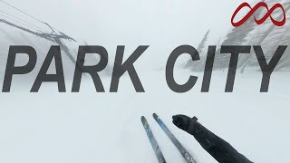 FRIGID COLD WHITEOUT SKIING AT PARK CITY [upl. by Kcirtap]