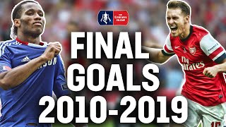 Every FA Cup Final Goal from 20102019  Sterling Watson Lingard Ramsey  Emirates FA Cup [upl. by Mcadams]