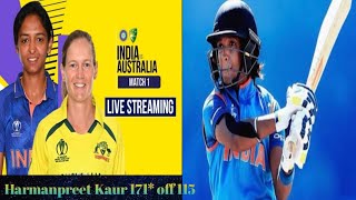 Harmanpreet Kaur  Harmanpreet Kaur 171 off 115  Harmanpreet Kaur 171 highlights vs aus [upl. by Bbor110]