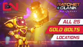 All Gold Bolts Locations Ratchet and Clank Rift Apart [upl. by Gnilrets]