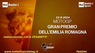 MotoGp alla radio EMILIA ROMAGNA 2024 Bastianini IN Bagnaia OUT [upl. by Catima192]