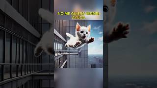 DUELA SE SACRIFICA POR SU GATITO cat perro gato short viral shortviral gatito cute historia [upl. by Namus]