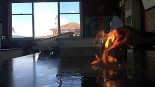 VCE CHEMISTRY Combustion reaction in slow motion [upl. by Avitzur]