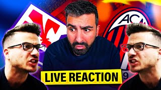 🔥 FIORENTINA  MILAN 🔥 LIVE REACTION feat STEVE [upl. by Mosnar596]