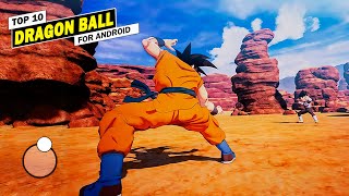 TOP 10 Best DRAGON BALL Games FOR ANDROID 2024 ✅ [upl. by Joy]