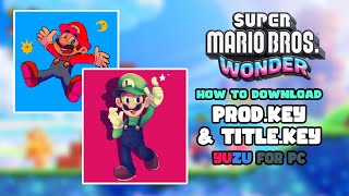 How to download prod amp title keys for yuzu emulator  super mario bros wonder [upl. by Laehpar]