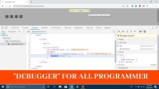 Every Programmer Must Know What is Debugger Debugger in JavaScript Explained [upl. by Irrok437]