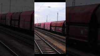 Einfahrt Güterzug mit Doppeltracktion in Cottbus [upl. by Finbar]