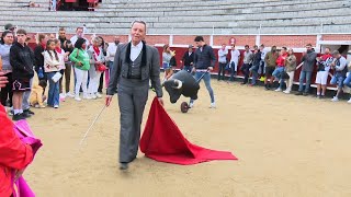 José Ortega Cano ofreció una clase práctica de toreo en presencia de su hija Gloria Camila [upl. by Winnifred915]