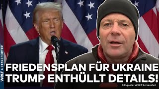 PUTINS KRIEG Paukenschlag Trump enthüllt Details zum Friedensplan zwischen Ukraine und Russland [upl. by Riamu]