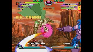 MvC2 XBL Tournament  7 WB Deathwish vs Void90 112523 Romneto Commentary [upl. by Ailekat540]