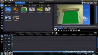 How to Green Screen a Picture on Cyberlink PowerDirector 8 [upl. by Ecnirp137]