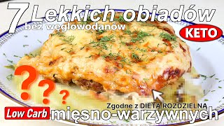 Lekkie OBIADY mięsnowarzywne na lato  Zgodne z DIETĄ ROZDZIELNĄ LC i KETO [upl. by Shiff]