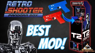 Arcade1UP Terminator 2 Retro Shooter Integration Mod Add More Light Gun Games [upl. by Nilats]