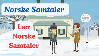 Snørydding med Naboen om Vinteren  Lær Norske Samtaler [upl. by Aihsetan128]