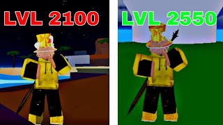 UPEI DO 2100 AO 2550 NO BLOX FRUITS ROBLOX [upl. by Ornstead]