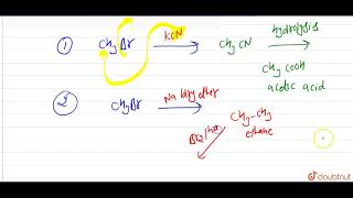 How will you convert i Methyl bromide to acetic acid ii Methyl bromide to ethyl bromide [upl. by Hosea]