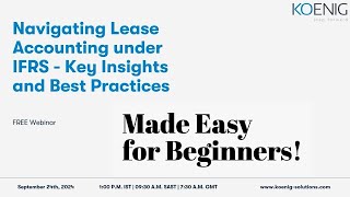 Mastering IFRS Lease Accounting Made Easy for Beginners [upl. by Trixie]