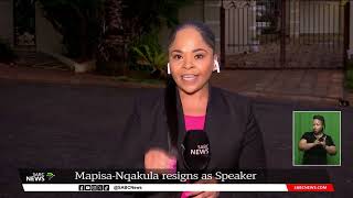 Nosiviwe MapisaNqakula  National Assembly speaker resigns [upl. by Gentilis353]