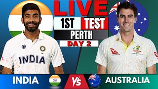 IND vs AUS  India vs Australia 1st Test live  Live Score amp Commentary  IND vs AUS BGT 2024 Day 2 [upl. by Leila]