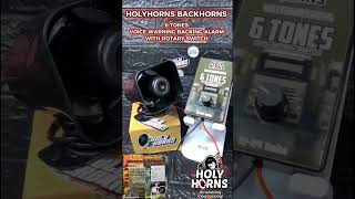 6 TONES VOICE WARNING WITH ROTARY SWITCH BACKING ALARM BACKHORN HOLYHORNS BACKHORNS truck horns [upl. by Yniattirb]