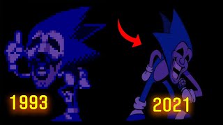 Evolution of Majin Sonic  Ewolucja Majin Sonica 1993  2021  Sonic CD Sonicexe FNF [upl. by Enahpets]