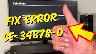 How To Fix PS4 Error CE348780 In 2024  PS4 Crashing And Freezing Fix Easy Method [upl. by Etiuqal]