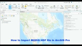 How to Import MODIS HDF file in ArcGIS Pro [upl. by Mal]