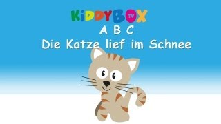 ABC die Katze lief im Schnee  Kinderlieder zum Mitsingen  KIDDYBOXTV [upl. by Sande350]