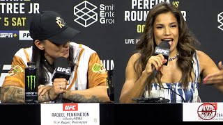 Raquel Pennington vs Julianna Pena Press Conference Highlights UFC 307 [upl. by Honan]